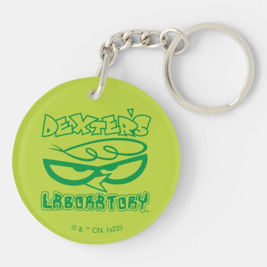Dexter's Laboratory Face Logo Schlüsselanhänger (Rückseite)
