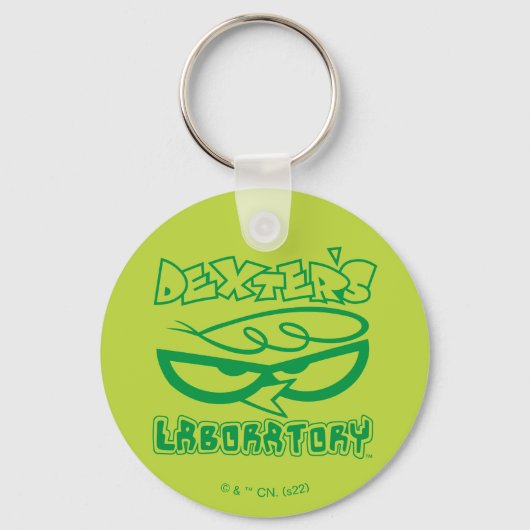 Dexter's Laboratory Face Logo Schlüsselanhänger (Vorderseite)