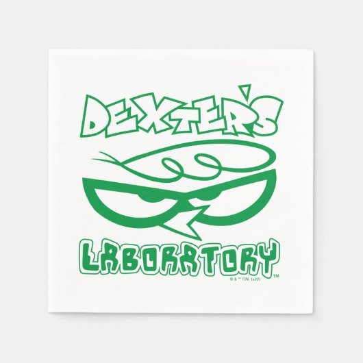Dexter's Laboratory Face Logo Serviette (Vorderseite)