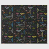 Dezember, 17 Geburtstag Geschenkpapier (Flach)