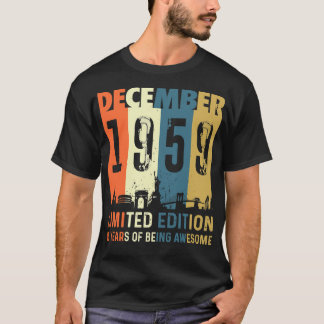 Dezember 1959 Limited Edition Geburtstagsgeschenke T-Shirt