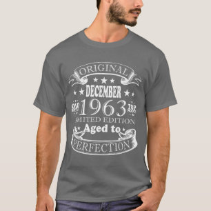 Dezember 1963 Vintage Geburtstagsgeschenk Retro T-Shirt