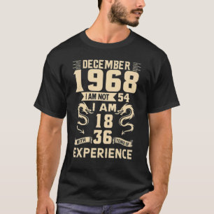 Dezember 1968 54 Jahre phantastisch 54. Geburtstag T-Shirt