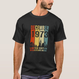 Dezember 1973 50 Jahre Awesome Vintage T-Shirt