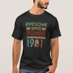Dezember 1981 38 Jahre alt 38. Geburtstag Dekorati T-Shirt