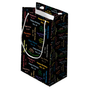 Dezember, 19 Geburtstagsgeschenktasche Kleine Geschenktüte