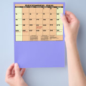 Dezember 2011 Kalender 13 Monate Mehrzweck-Flyer. Flyer (Hand)