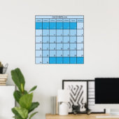 Dezember 2017 Planer Kalender Poster (Heimbüro)