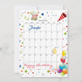 Dezember 2022 Terminkalender Glückwunsch Einladung (Vorderseite)