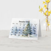 Dezember 2025 Weihnachten Monat Karte (Gelbe Blume)