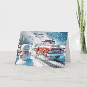 Dezember 2025 Weihnachten Monat Karte