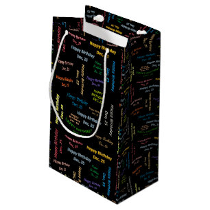 Dezember, 25 Geburtstagsgeschenktasche Kleine Geschenktüte