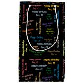 Dezember, 28 Geburtstagsgeschenktasche Kleine Geschenktüte (Vorderseite)