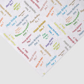 Dezember, 7 Geburtstags Tissue Paper Seidenpapier (Ausschnitt)