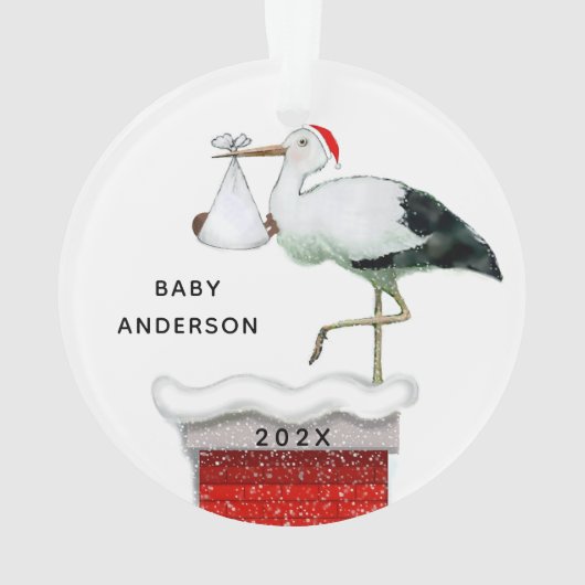 Dezember Baby 2024 Keepake Ornament (Rückseite)