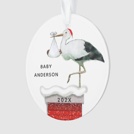 Dezember Baby 2024 Keepake Ornament (Vorderseite)