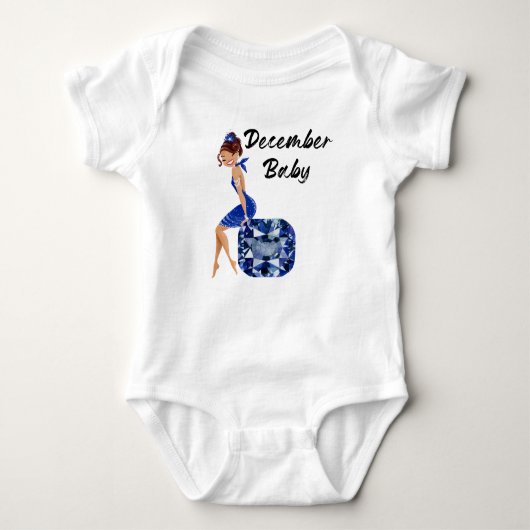 Dezember Baby Baby Strampler (Vorderseite)
