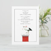 Dezember Baby Dusche Einladungen (Stehend Vorderseite)