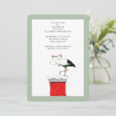 Dezember Baby Dusche Einladungen (Stehend Vorderseite)