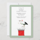 Dezember Baby Dusche Einladungen (Vorderseite)