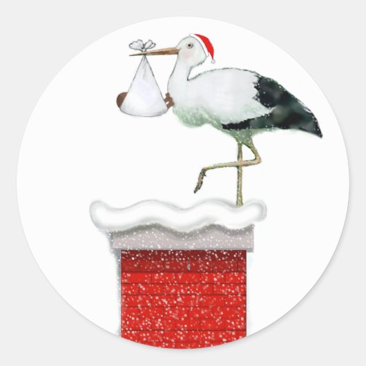 Dezember Baby Runder Aufkleber (Vorderseite)