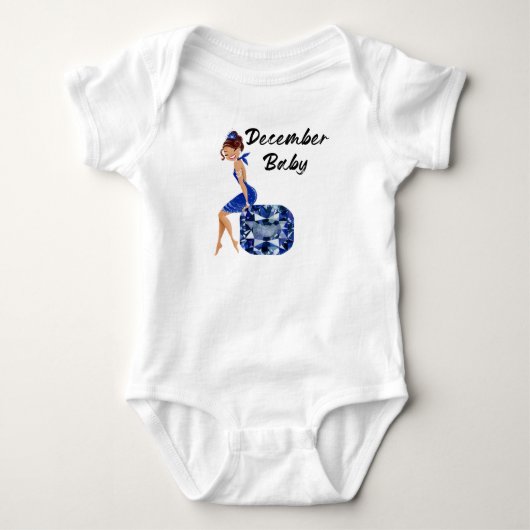 Dezember Baby Strampler (Vorderseite)