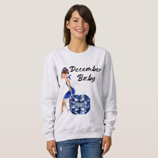 Dezember Baby Sweatshirt (Vorne ganz)