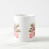 Dezember Birth Holly Blume Personalisiert Kaffeetasse (Mittel)