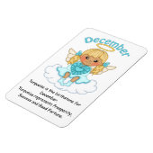 Dezember Birthstone Angel Blonde Premium Magnet (Linke Seite)
