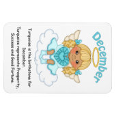 Dezember Birthstone Angel Blonde Premium Magnet (Horizontal)