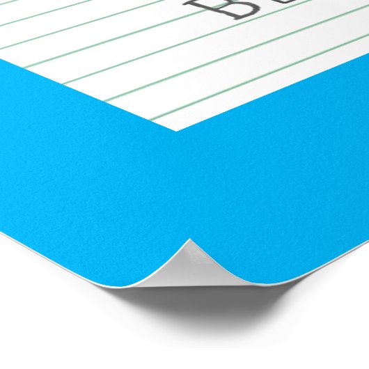 Dezember Birthstone Blue Topaz Artwork Poster (Ecke)