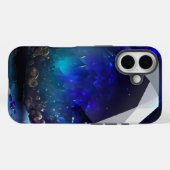 Dezember Birthstone Sapphire Inspiriert Blue Topaz Case-Mate iPhone Hülle (Rückseite (Horizontal))