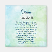 Dezember Birthstone Türkisches Design Magnet (Vorne)