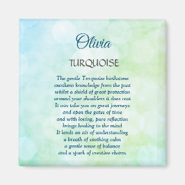 Dezember Birthstone Türkisches Design Magnet