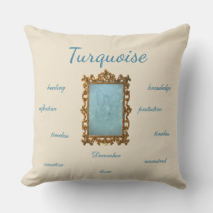 Dezember Birthstone Turquoise Fairy Kissen