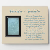 Dezember Birthstone Turquoise Fotoplatte (Vorderseite)