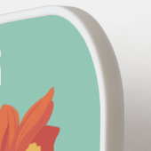 Dezember Blume Individuelle Name Pickleball Schläger (Linke Seite)