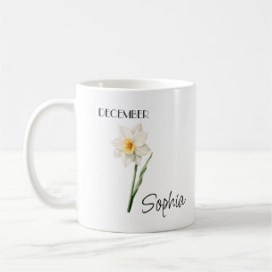 Dezember Blume Personalisiert Kaffee Tasse