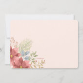 Dezember-Brautparty Einladung (Rückseite)