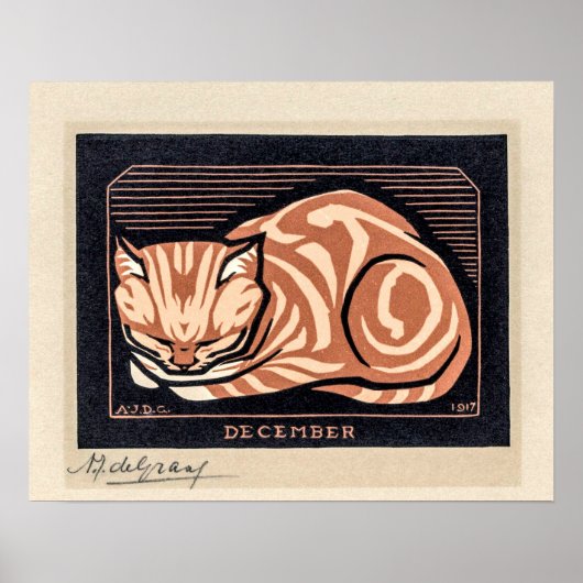 Dezember Cat - Julie de Graag Poster (Vorne)