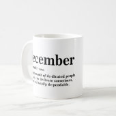 Dezember Definition-T - Shirt Kaffeetasse (Vorderseite Links)