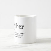 Dezember Definition-T - Shirt Kaffeetasse (Mittel)