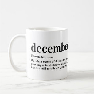 Dezember Definition-T - Shirt Kaffeetasse