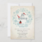 Dezember Einladung, dies ist die Saison Einladung (Vorderseite)