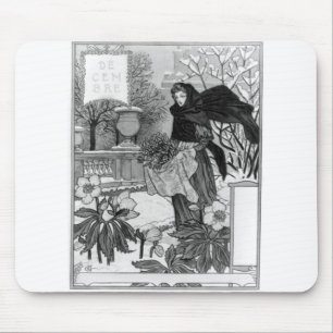 Dezember - Eugene Grasset - 1895 Mousepad