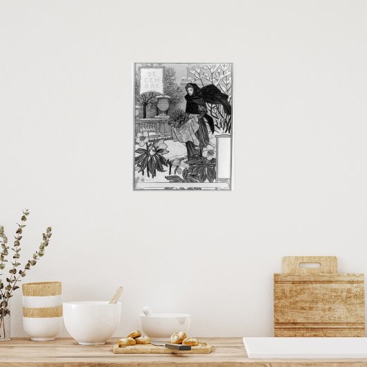 Dezember - Eugene Grasset - 1895 Poster (Küche)