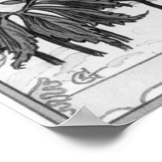 Dezember - Eugene Grasset - 1895 Poster (Ecke)