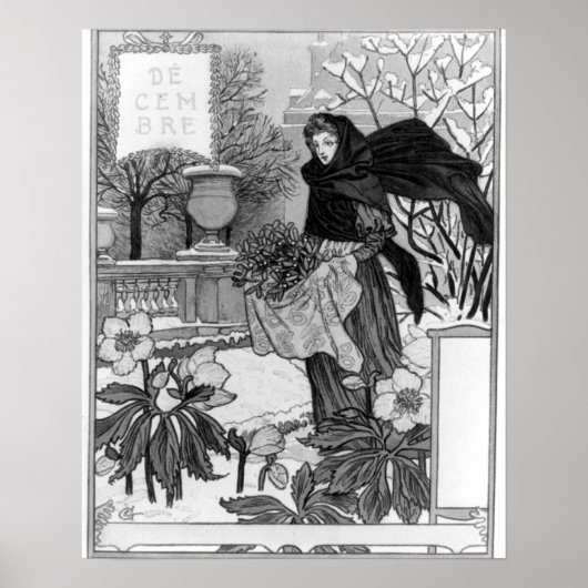 Dezember - Eugene Grasset - 1895 Poster (Vorne)