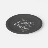 Dezember-Feiertag Bunco Pappteller (Schrägansicht)