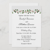 Dezember Ferien Winter Hochzeit Lässige Einladung (Vorne/Hinten)